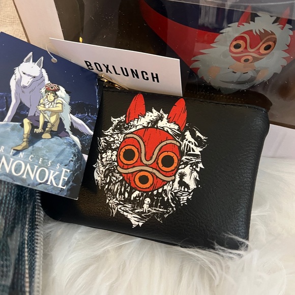 Studio Ghibli Princess Mononoke Tapestry Throw Blanket Ramen Bowl Coin Purse - Picture 4 of 8